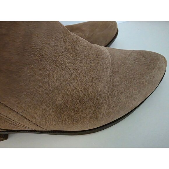 Franco Sarto Womens Ankle Boots Size 8M Leather Upper Tan - Picture 2 of 6